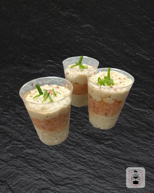 Verrine artichaut saumon