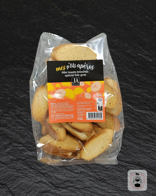 Mini toast briochés spécial foie gras
