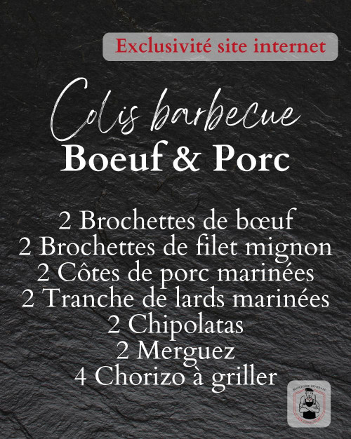 Colis barbecue - Bœuf & Porc