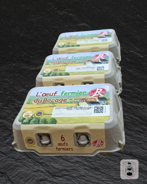 Boîte de 6 œufs Label Rouge